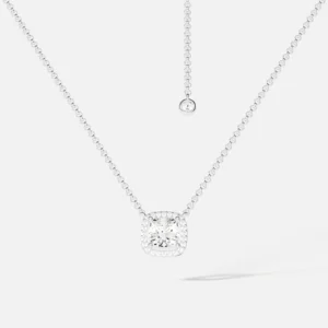 Naszyjnik ENCHANTED SQUARE regulowany z kryształami