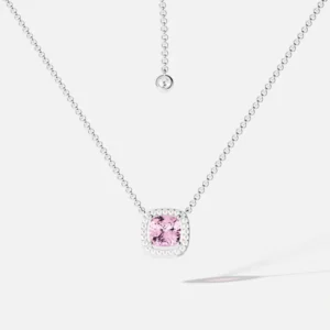 Naszyjnik ENCHANTED SQUARE regulowany z kryształami