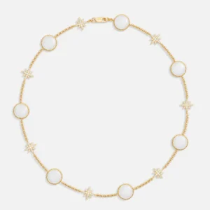 Naszyjnik STELLAR HARMONY z gwiazdkami i okrągłymi kamieniami