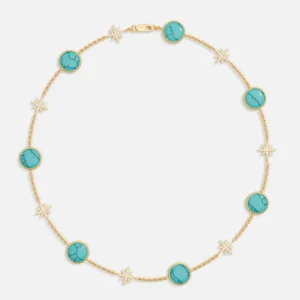 Naszyjnik STELLAR HARMONY z gwiazdkami i okrągłymi kamieniami