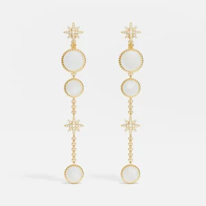 Kolczyki STARDUST DROP z kryształami i kamieniami szlachetnymi